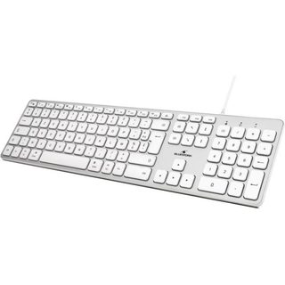 Clavier Filiaire Pour Mac Bluedork Azerty Français Blanc Usb/usb-c 13 Raccourcis