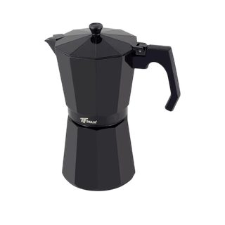 Cafetière Moka Thulos Th-bkci 12 Tasses Aluminium Noir