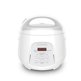 Kitchencook - Cuiseur À Riz 2.2l - Panier Vapeur Intégré - 400w - Blanc