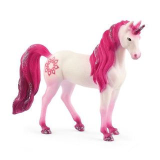Figurine Licorne Jument Mandala - Tatouage Rose - 70717 Bayala