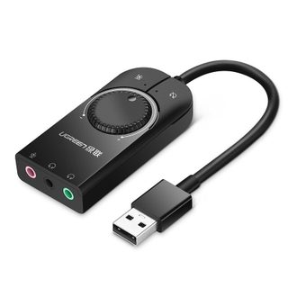 Carte Son Externe Ugreen Cm129 Usb 15cm Noire