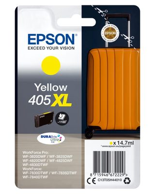 Epson 405xl Durabrite Ultra Ink Cartuccia D'inchiostro 1 Pz Originale Resa Elevata (xl) Giallo