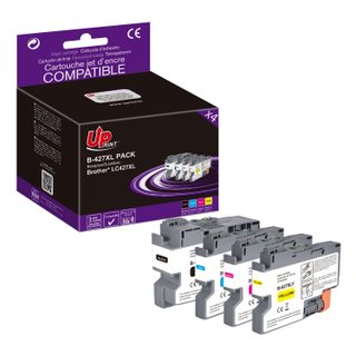 Pack Uprint 4 Cartouches Compatible Brother Lc427 Xl