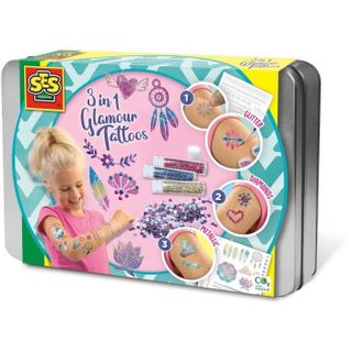 Tatouages Glamour 3 En 1 - Ses Creative - Multicolore - Blanc - Pour Enfants Des 5 Mois
