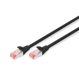 Digitus. Câble Patch. Cat6. S-ftp. Âme En Cuivre Flexible. Awg27/7. Lszh - Low Smoke Zero Halogen. Noir. 0.5 M