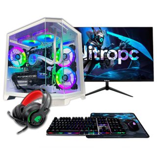 Pc Gamer Nitropc Pack Avancé – R7 5800x, Rtx 5060 Ti 16gb, 32gb Ddr4, 1tb M2, Win 11 Pro, Accessoires + Monitor 24"
