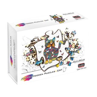 Eureka 2d Rainbopuzzle En Bois Chat - 99 Pièces