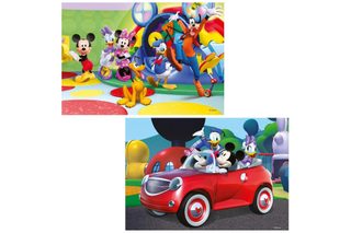 Puzzles 2 X 12 Pièces Ravensburger Mickey Minnie Et Leurs Amis