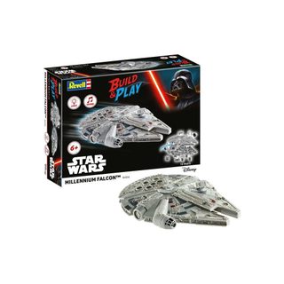 Revell Maquette Vaisseau Build & Play Star Wars Millennium Falcon Plastique Gris 24 X 18 X 7 Cm