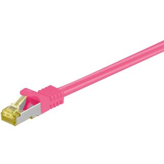 Cable Reseau Goobay Rj-45 Cat7 0,5 M Magenta 0,5 Ms/ftp (s-stp)