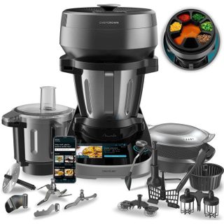 Robot De Cuisine - Mambo Cooking Total Gourmet - 700 W - 4,5 L - 45 Fonctions - 1000 Recettes - Noir