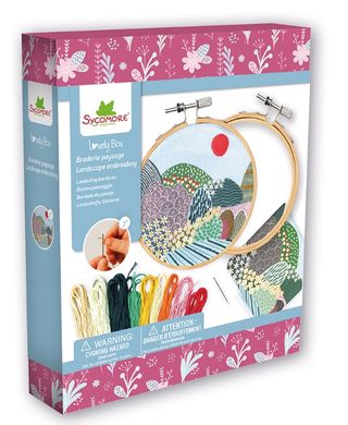 Kit Broderie Au_sycomore Lovely Box Broderie Paysage Multicolor Autres