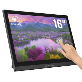 Moniteur Tactile Atlantis A05-t16a-vhm 16" Full Hd 1920x1080 Hdmi Vga Inclinable Verre 7h
