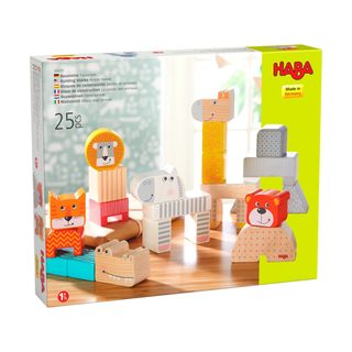 Haba-blocs De Construction En Bois Parade D'animaux - 25 Pièces