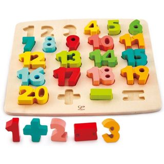 Puzzle Hape Puzzle Premiers Calculs Multicolor Bois
