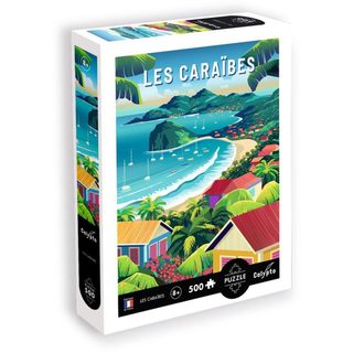 Puzzle 500 Pièces Calypto Les Caraïbes Sentosphere Finition Soft Touch 33 X 48 Cm