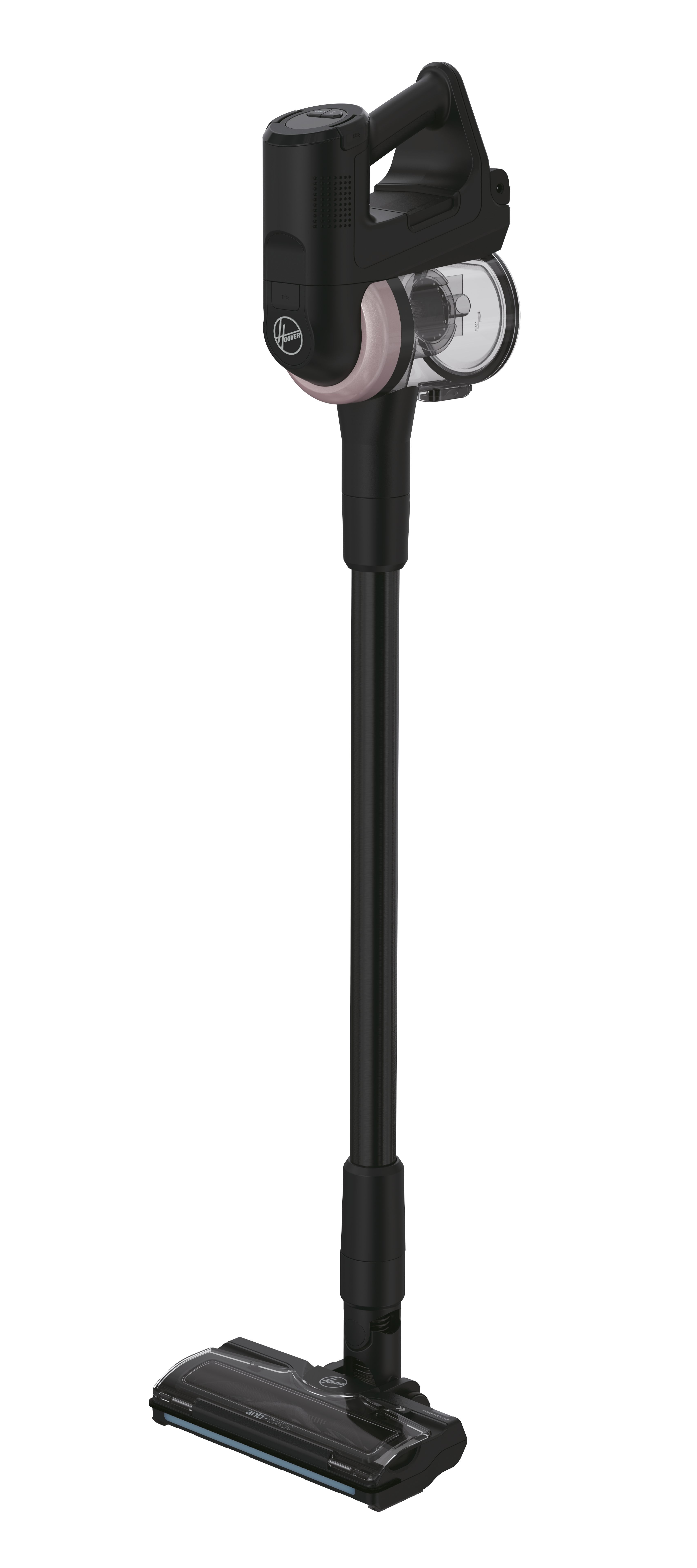 Hoover Hf416bf 011 Aspirateur Balai Batterie Sec Micro Sans Sac 0,4 L 240 W Noir, Rose