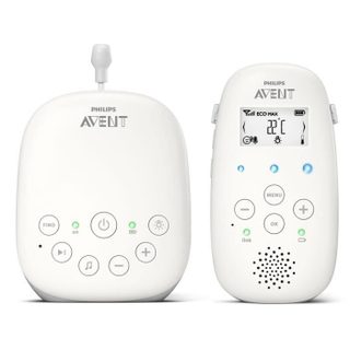 Philips Ecoute-bébé SCD713/26 - AVENT - Audio DECT - Blanc - Ecran LCD - Capteur de température - Veilleuse