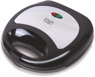 Adler Ad 3015 Gaufrier Et Appareil À Croque-monsieur 750 W Noir, Argent