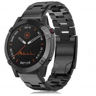 Bracelet De Montre En Titane Pour Garmin Fenix 7x/6x/5x - 26 Mm, Noir
