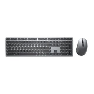 Dell Km7321w Clavier Souris Incluse Rf Sans Fil + Bluetooth Qwerty Us International Gris, Titane