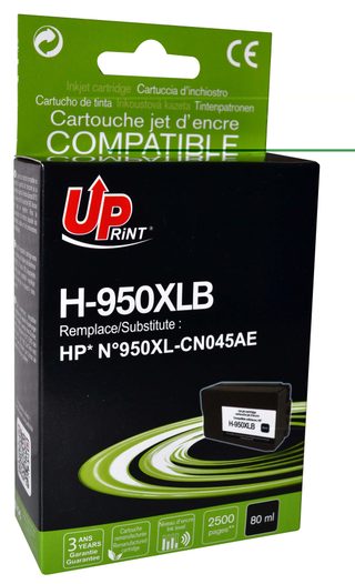 Cartouche Encre Uprint Compatible Hp 950xl Noir