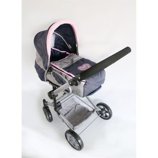 Poussette De Poupée Combinée Jara Gris Bleu Foncé