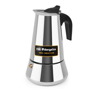 Orbegozo Kfi 660 Cafetière Italienne En Acier Inoxydable - Capacité 6 Tasses - Compatible Avec Dif