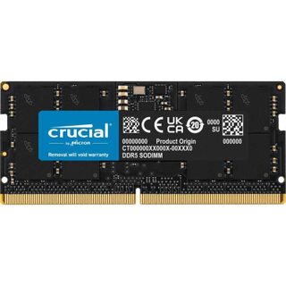 Module Mémoire Sodimm Ddr5 16 Go Ecc Noir 5600 Mhz Crucial