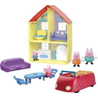 Coffret Maison De Peppa Et Sa Famille - - Jouet Pour Enfant De 3 Ans - Accessoires Amusants Inclus