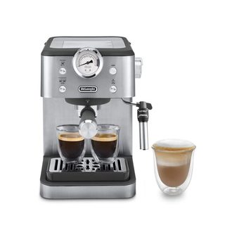 Machine Expresso Delonghi Linea Classic Em450.m Café Moulu Noir Acier Inoxydable
