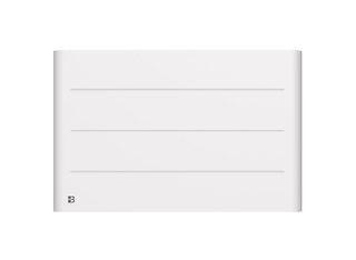 Radiateur Électrique Fixe À Inertie Sèche Céramique 1500w Bestherm Tanin Horizontal Blanc