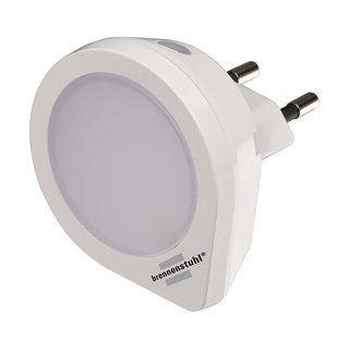 Veilleuse Led 0,2w 5lm 50hz Ipx2 Avec Capteur Crépusculaire Blanc Brennenstuhl