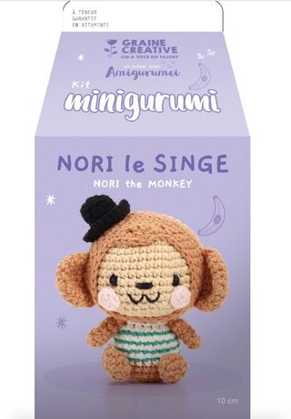 Kit Amigurumi Graine Créative Nori Le Singe Multicolor Autres
