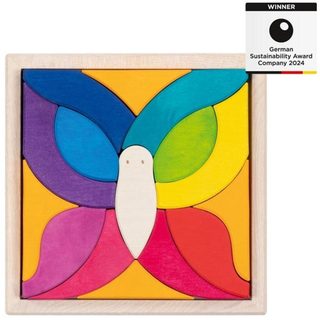 Goki Puzzle En Bois Papillon Mosaïque Jouet Éducatif Coloré