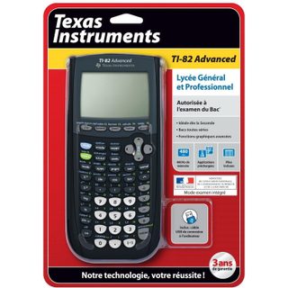 Texas Instruments Calculatrice TI-82 Advanced Mode Examen MathPrint USB