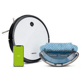 Medion Md 19601 - Robot Aspirateur - Avec Fonction De Nettoyage - Contrôle De L'application/alexa - Navigation Intellige