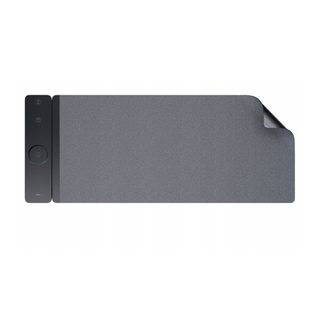 Tapis De Bureau Et Souris Réversible Avec Station De Charge Induction 3 En 1 Gris Partel