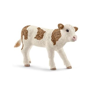 Schleich Figurine 13802 - Animal De La Ferme - Veau Simmental
