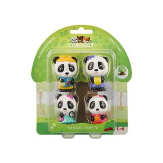 Famille Panda Klorofil Bao Jian Tam Poppy Lot De 4 Figurines