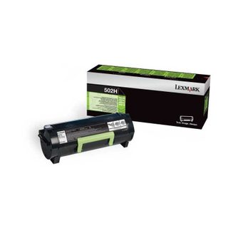 Toner Laser Noir Haute Capacité 502h Noir 134x116x312 Mm Lexmark