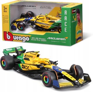 F1 Mclaren Mcl38 2024 Norris - Senna Livery Voiture Miniature 1:43