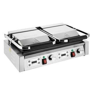 Gril De Contact Double Plaques Rainurées 3,6 Kw - Buffalo