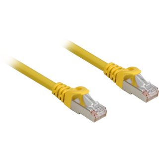 Cable Reseau Rj45 Cat.6a Sftp Sharkoon 10 M Jaune