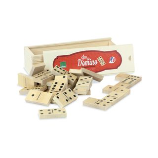 Jeu De Dominos En Bois Vilac 24 Pièces Plusieurs Langues Fabriqué En France