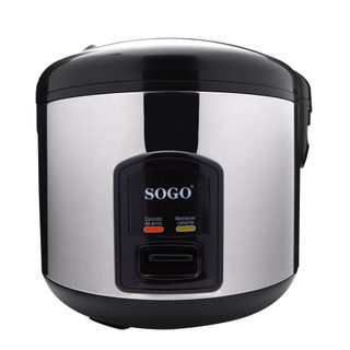 Sogo Arroz-10085 Cuiseur À Riz 1,8 L 700 W Noir, Acier Inoxydable