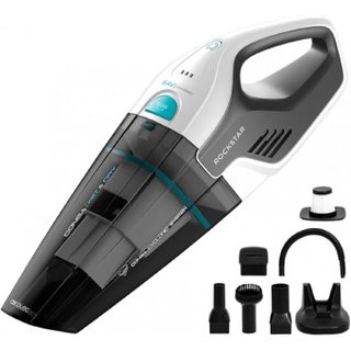 Cecotec Conga Rockstar Hand 8.4V Cordless Handheld Vacuum Cleaner - Wet & Dry Hand Vac, Bagless Cyclonic Tech, 500ml Dust Cup, High-Efficiency Filter with Furniture & Crevice Tools for Home & Car