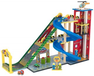 Ensemble Rampe Voiture De Course Kidkraft 89x41x57 Multicolor Bois