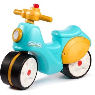 Scooter 1er Âge - Stada - Jaune Et Bleu - Klaxon Manuel - Roues Silencieuses - Des 12 Mois - 100% Fabriqué En France