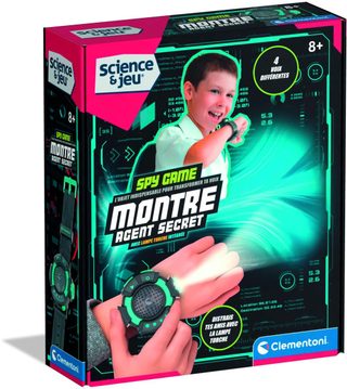 Montre Agent Secret Clementoni Spy Game Changer Voix Led Sangle Ajustable